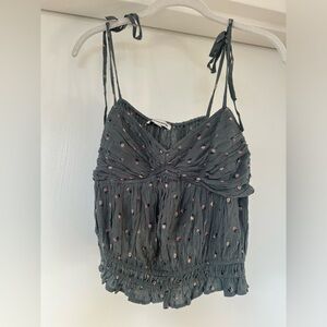 American Eagle tie straps cropped tank